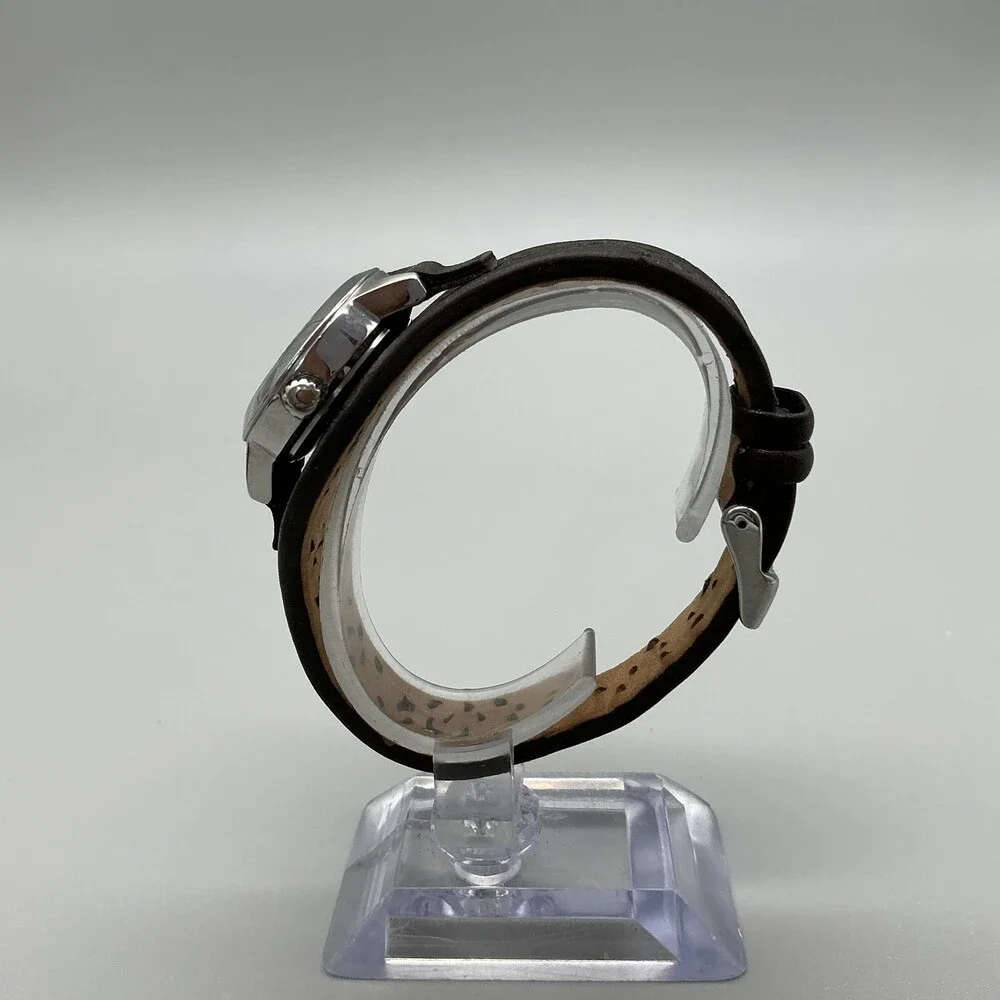 Fossil JR-1258 Womens Watch 27mm Silver Dial Brown Leather Cuff New Battery
